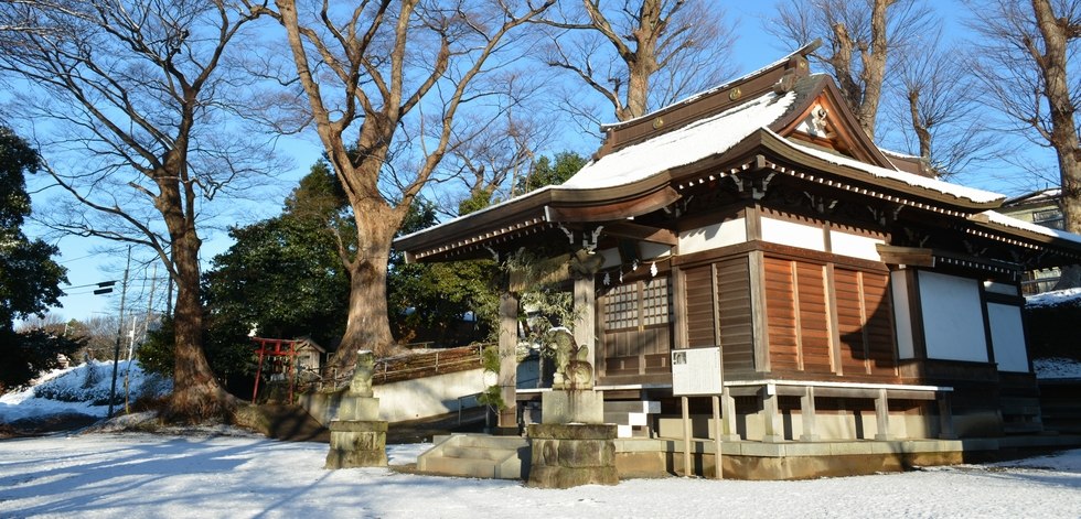 雪の健速神社